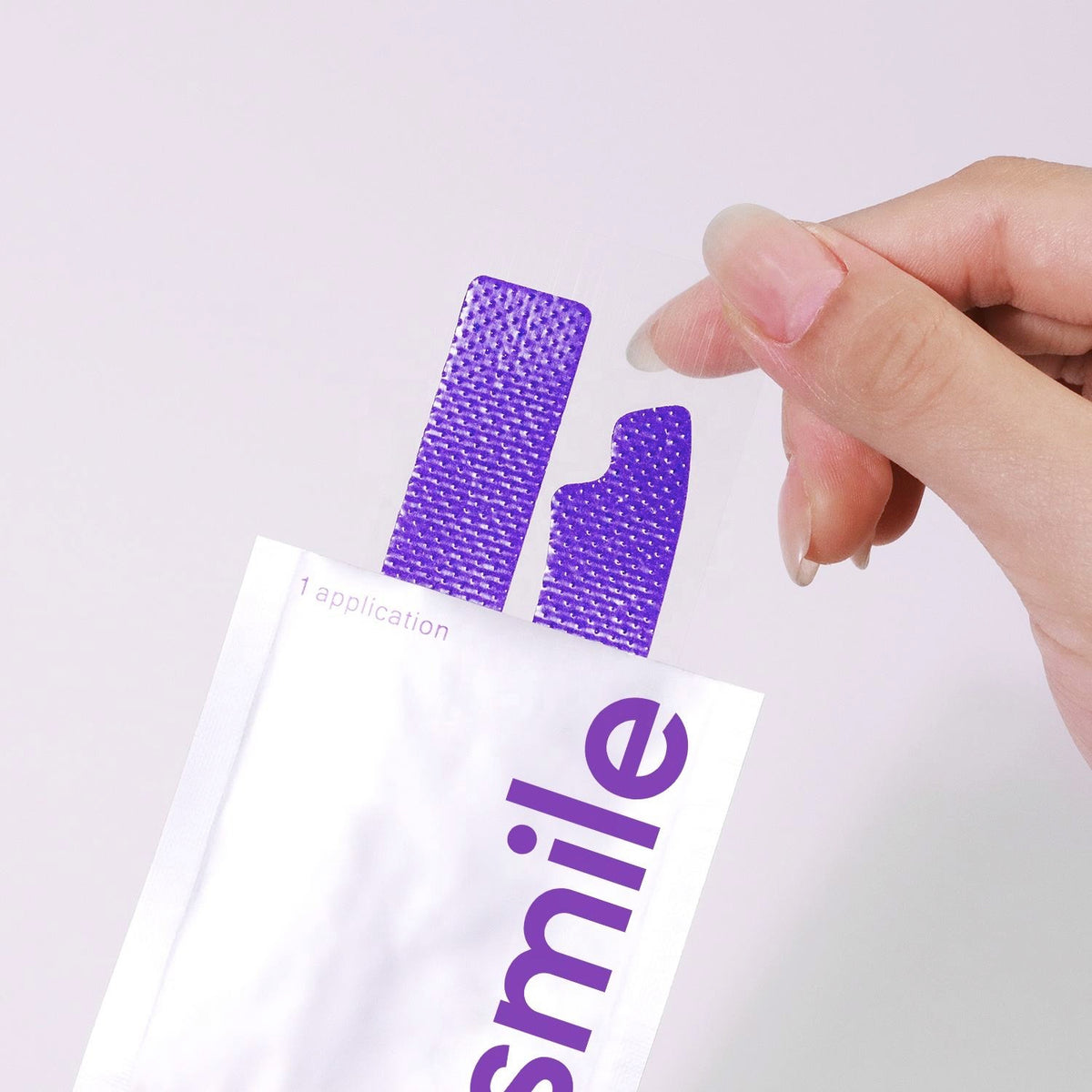 Purple Teeth Whitening Strips — 21 Applications Per Box