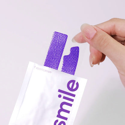 Purple Teeth Whitening Strips — 21 Applications Per Box